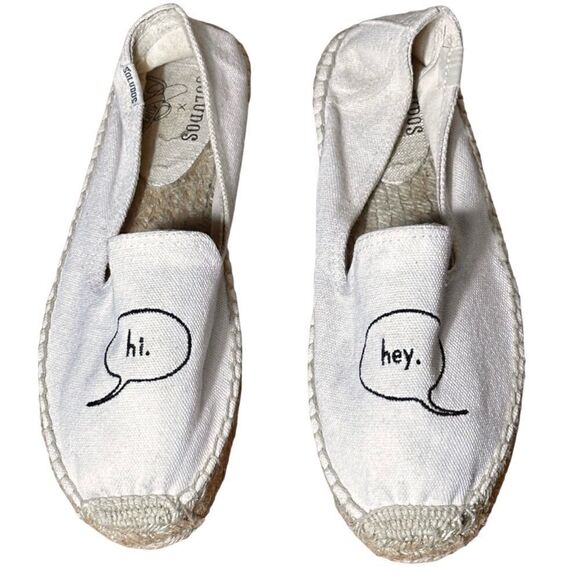 Soludos X Ashkahn Hi Platform Smoking Slipper Espadrilles Size 8 - Picture 1 of 11